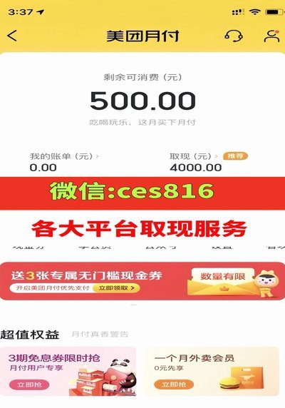 美团月付取现码打不开怎么办