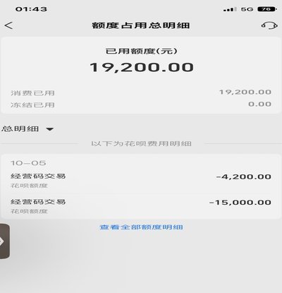 花呗套了10000严重么
