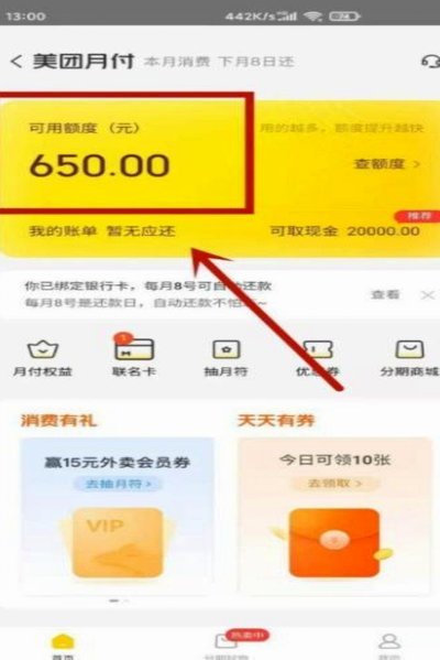 美团月付提现要多久到账