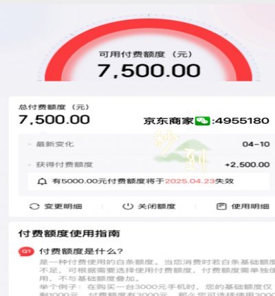 京东付费额度怎么套现